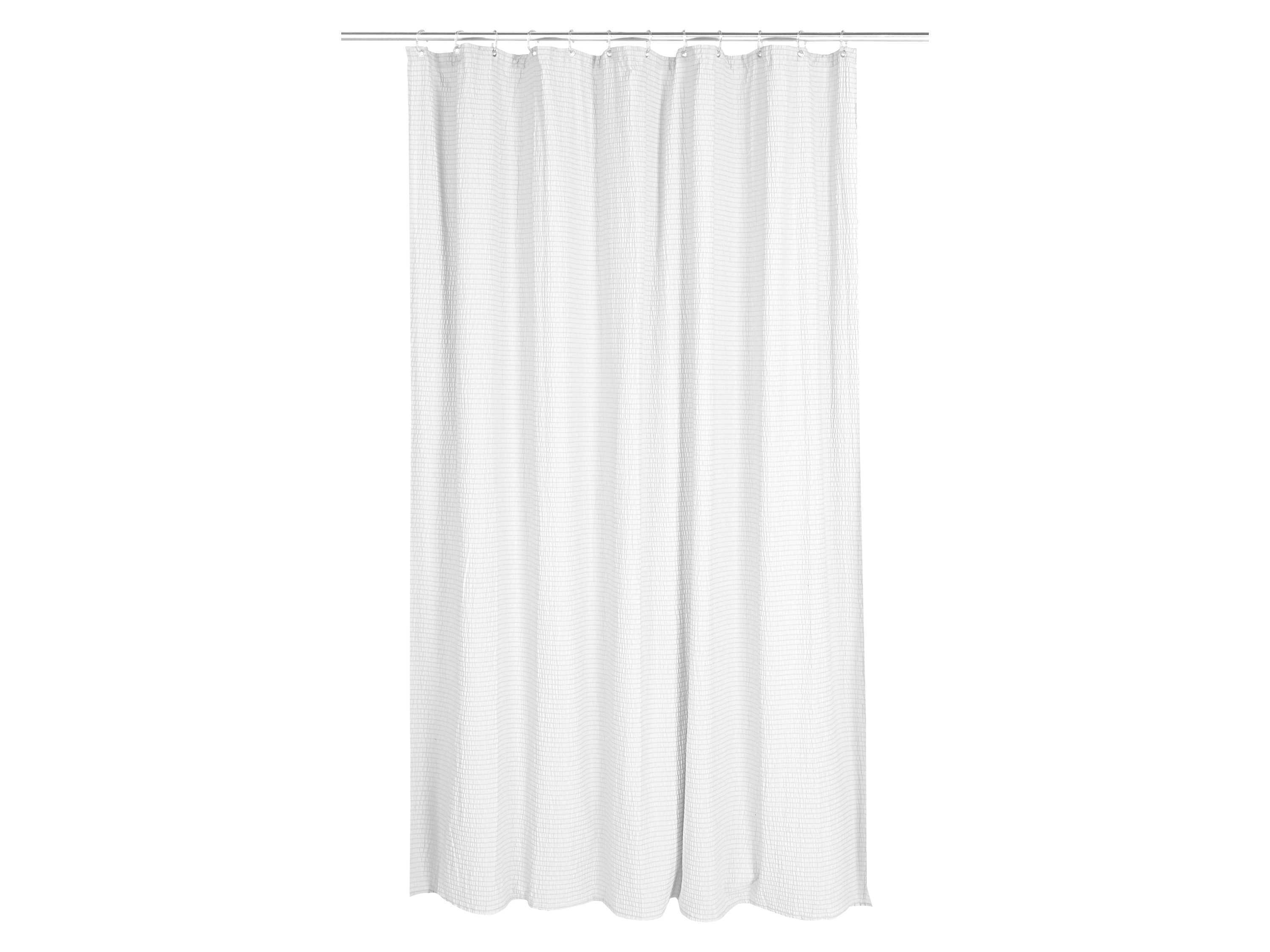 LIVARNO® Premium Seersucker Duschvorhang, 180 x 200 cm (weiß)