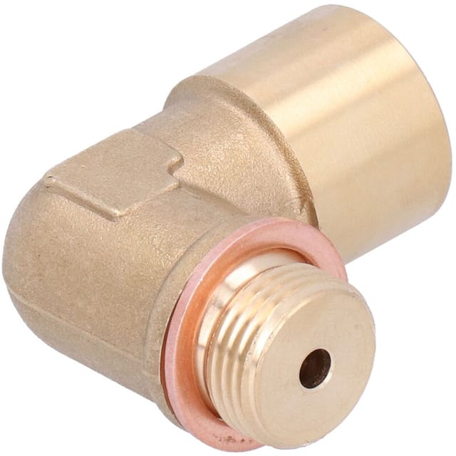 Extensión de sensor de oxígeno en ángulo de 90 grados Eosnow M18x1.5, adaptador espaciador de extensión de latón universal para coche