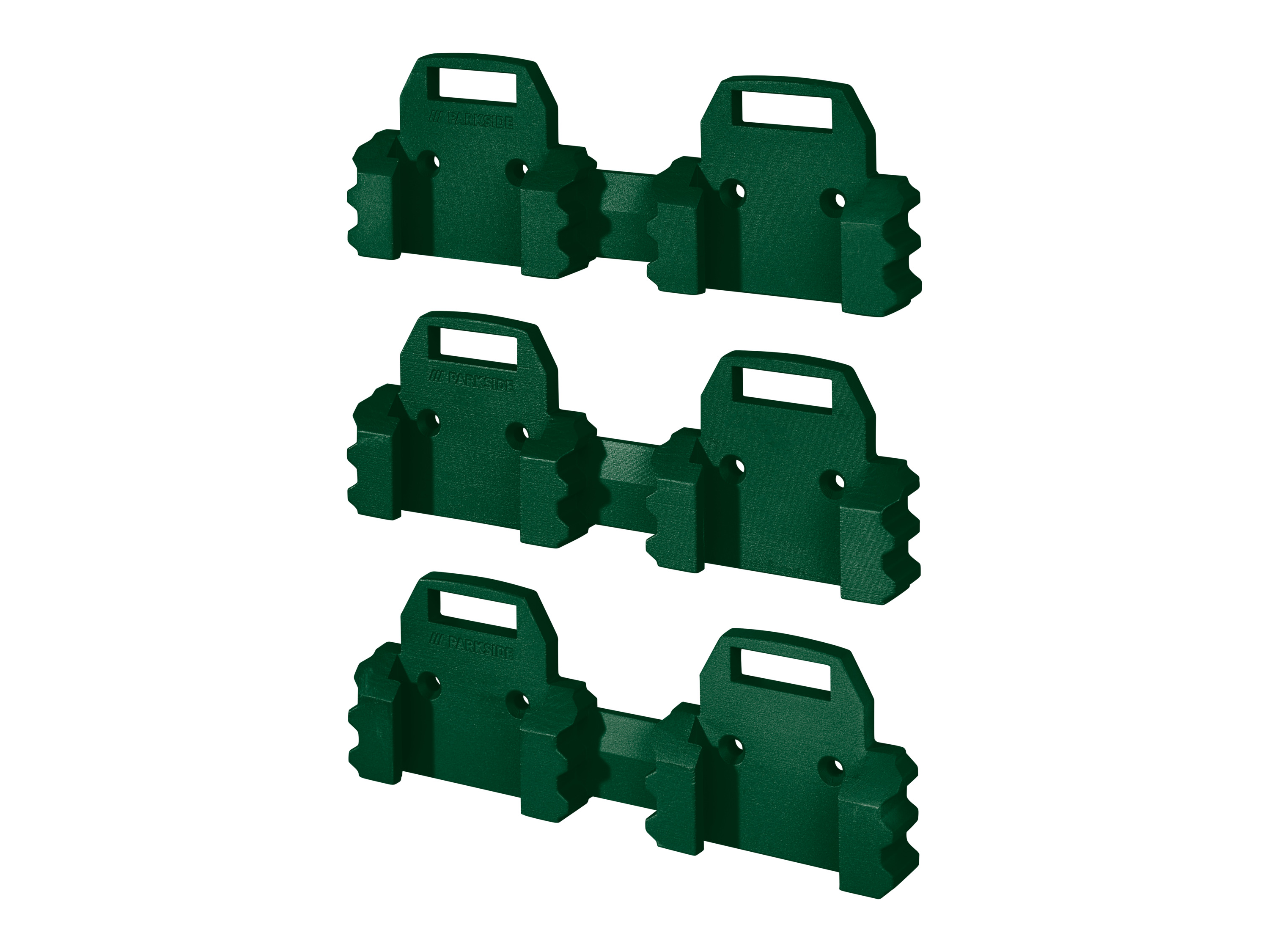 PARKSIDE® Wandhalter-Set für Akkus / Wandhalter für Akku-Schrauber (Doppelhalterung 3tlg.) Bild 3
