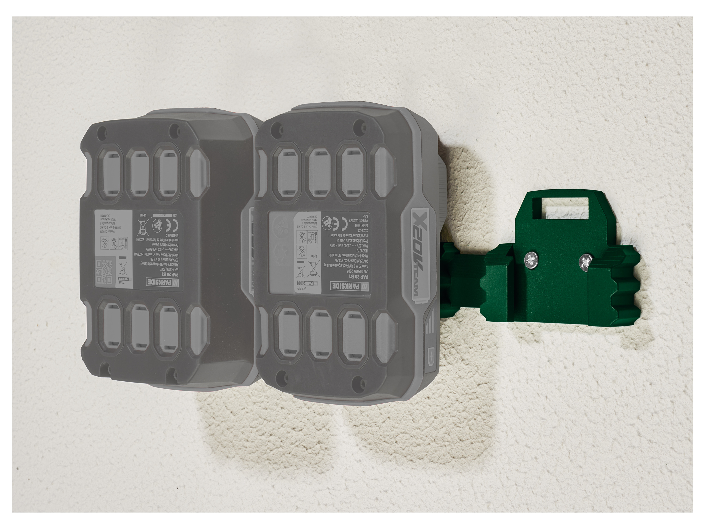 PARKSIDE® Wandhalter-Set für Akkus / Wandhalter für Akku-Schrauber (Dreifachhalterung 2tlg.) Bild 2