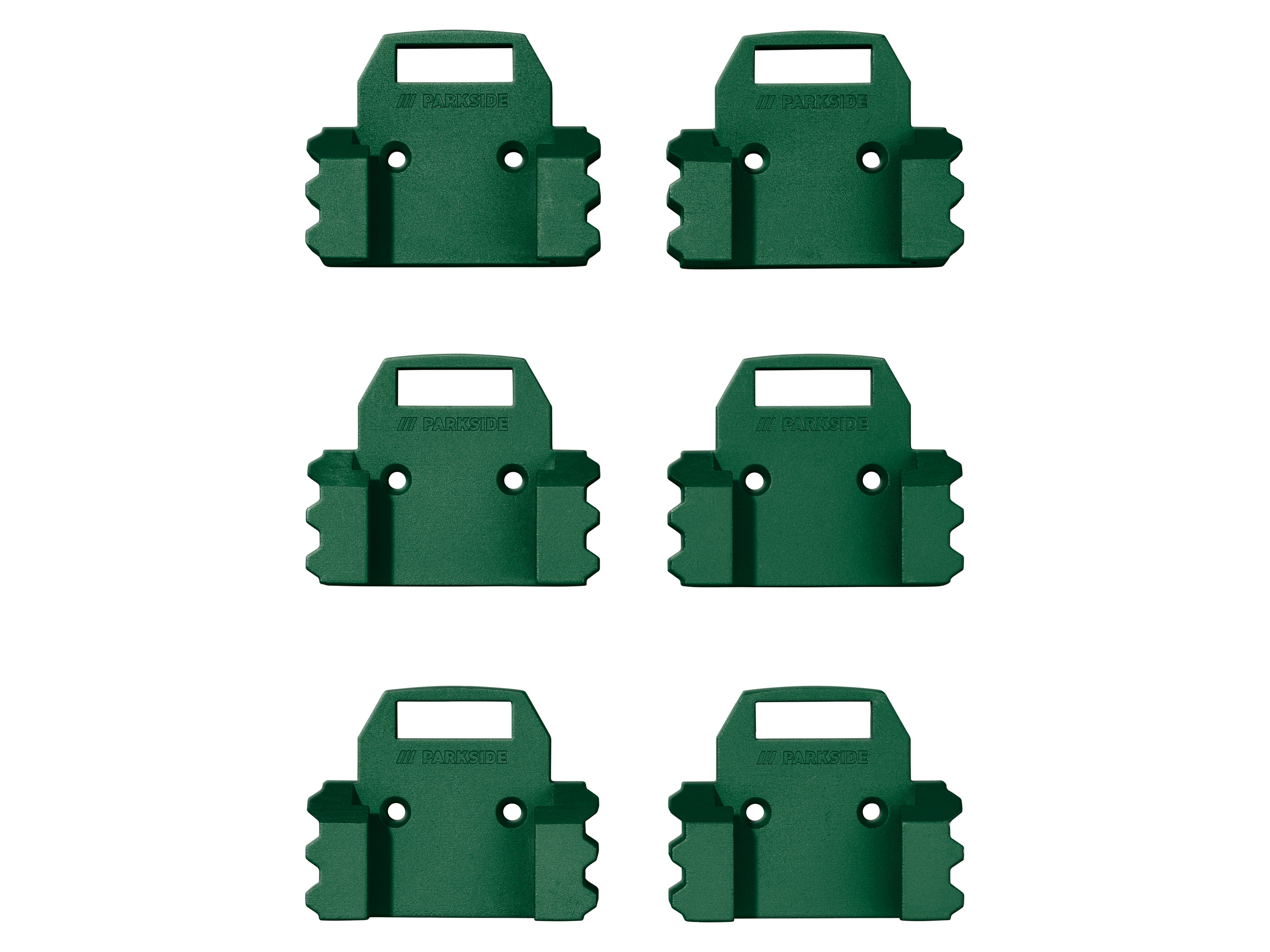 PARKSIDE® Wandhalter-Set für Akkus / Wandhalter für Akku-Schrauber (Einzelhalterung 6tlg.)