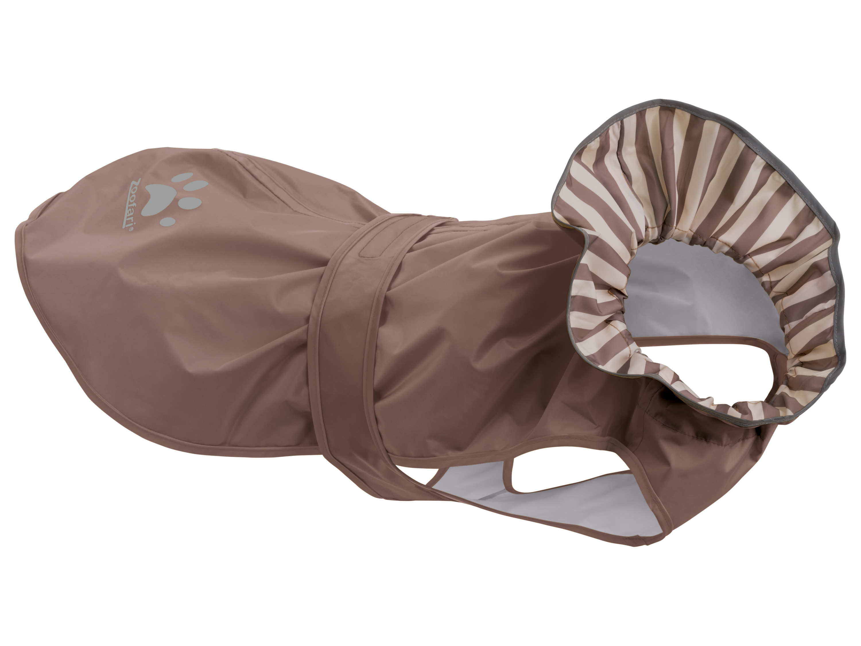 ZOOFARI® Hunderegenmantel (Braun, 50)