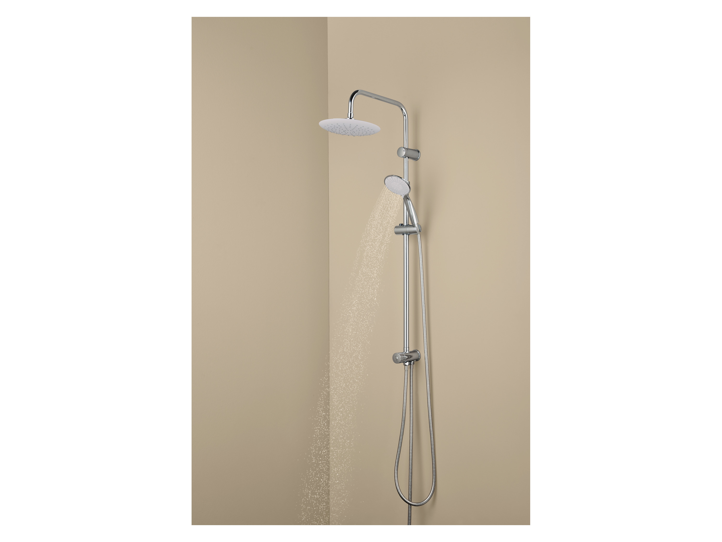 LIVARNO® Überkopfbrauseset, höhenverstellbar (Chrom) Bild 3