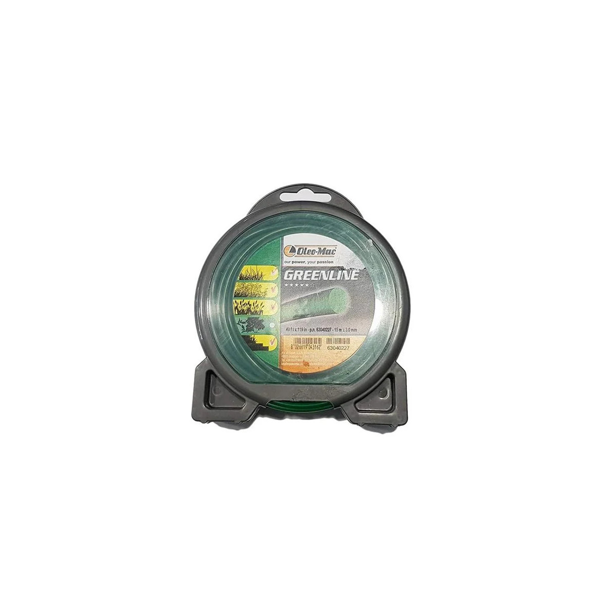 Oleomac Rundfaden Für Freischneider Greenline 3,5 Mm X 12 M