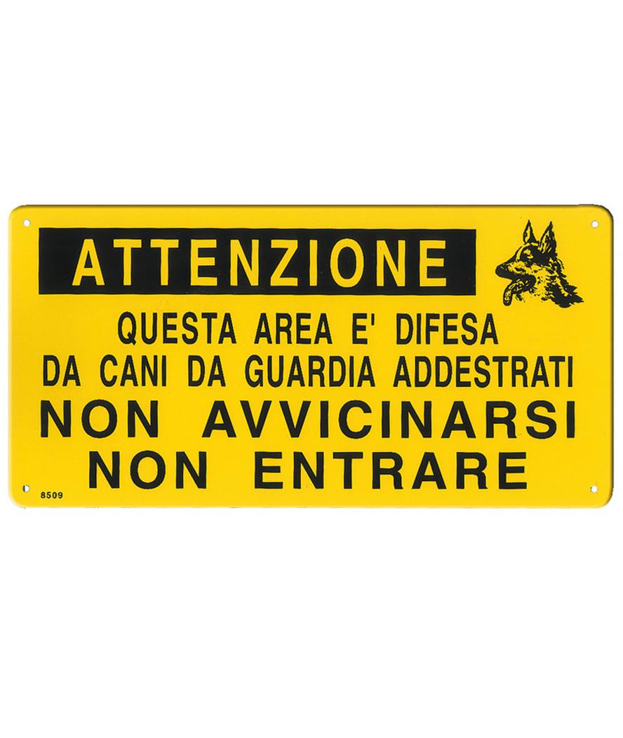 Metallplakette Attenzione Non Avvicinarsi Non Entrare