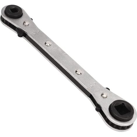 Kälteanlagen-ratschenschlüssel, Serviceschlüssel Mit 4 Verschiedenen Größen (3/8", 1/4", 5/16", 3/16") Für Klimaanlagen, Kälteanlagen Und Gerätereparaturen