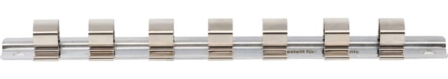 Aufsteckschiene mit 7 Clips 12,5 mm (1/2')