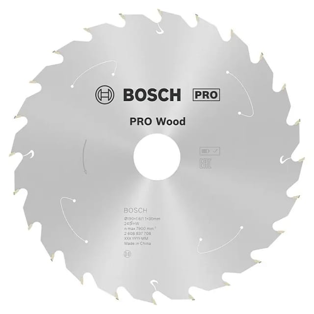 Pro Wood cordless Kreissägeblatt, 190 x 1,6 x 30 mm, T24 - Bosch