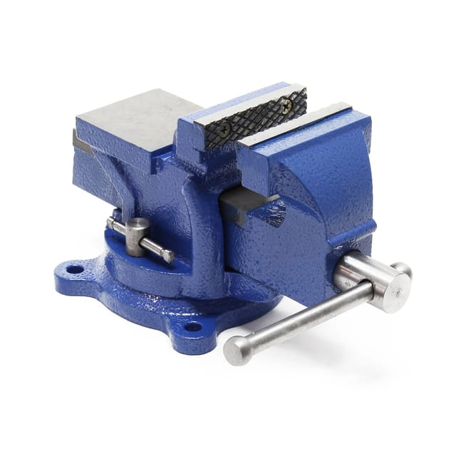 Wiltec Schraubstock Heavy Duty 75 mm Klemmbacke, Spannwerkzeug mit Amboss für schwere Beanspruchung für Werkbank