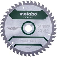 Metabo - Kreissägeblatt Multi Material 160x20mm 42 fz/tz 10° Tauch- Handkreissägen