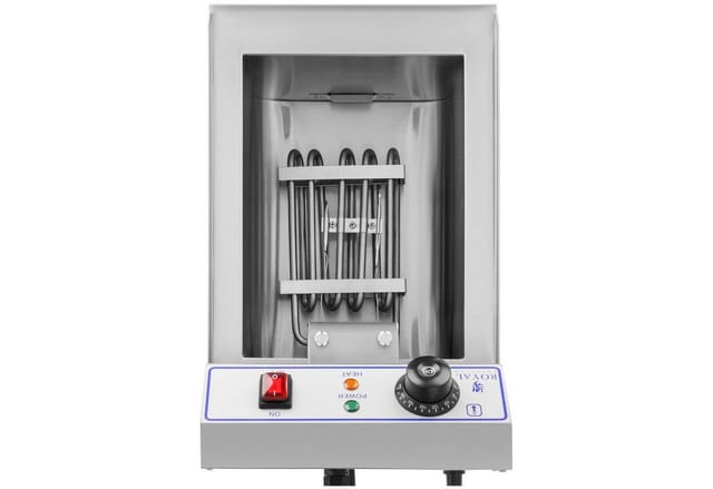 Royal Catering - Elektro Fritteuse Edelstahl Gastronomie 230 v Kapazität 10 l Kaltzone 3200 w