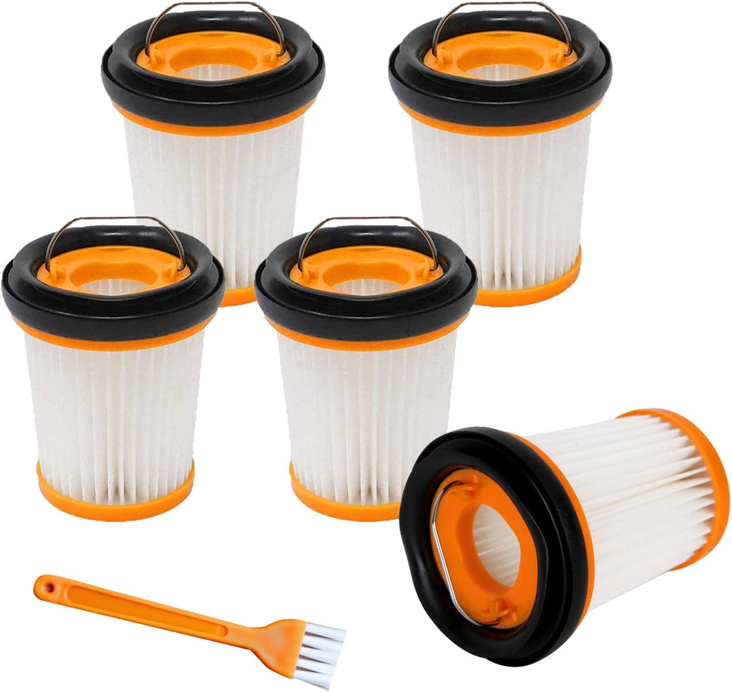5pcs Filtre De Remplacement Compatible Avec Shark W1 Wv200 Wv201 Wv205 Wv220 Aspirateur Portatif Sans Fil, Comparez À La Partie Xhfwv200