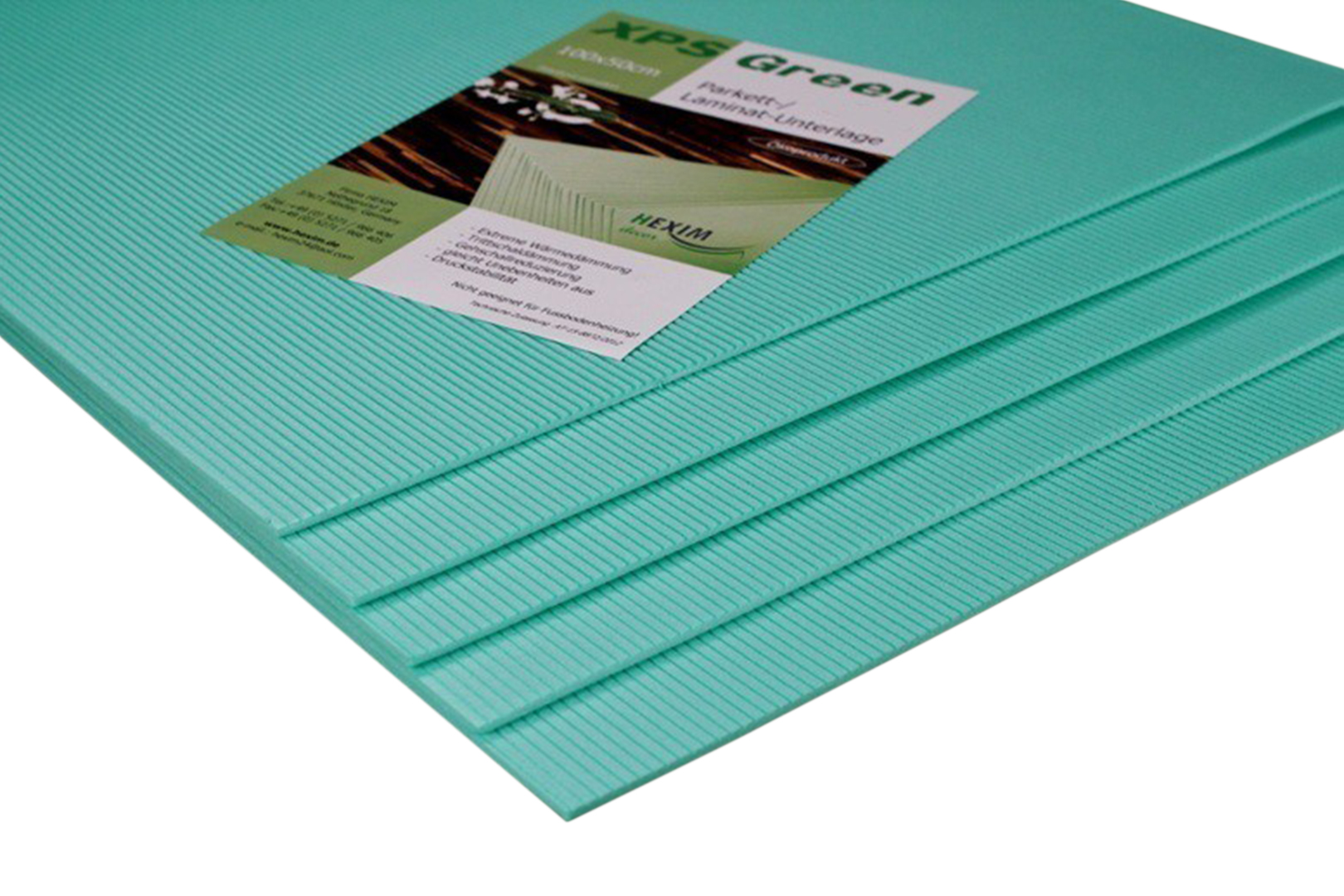 1qm Trittschalldämmung 3 - 5mm Wärmedämmung Für Laminat Parkett Xps Green: 5 Mm