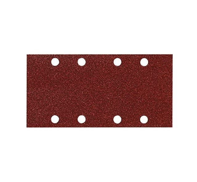 10 rechteckige Schleifblätter 93x230 mm G80 - 4 + 4 Löcher Makita P-31859