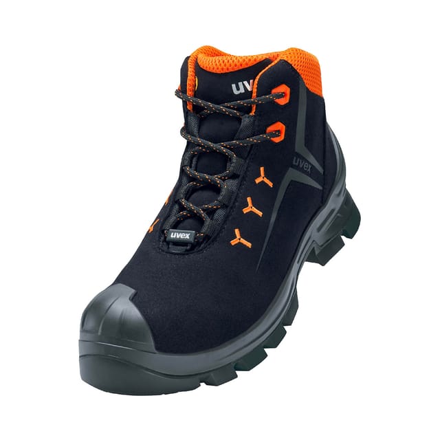 Uvex - 2 macsole® 6529243 esd Sicherheitsstiefel S3 Schuhgröße (eu): 43 Schwarz, Rot 1 Paar