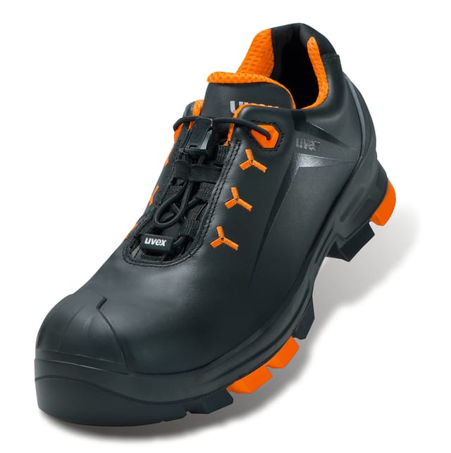 Uvex - 2 Sicherheits-Halbschuh Gr.38 W11 S3L esd sr schwarz/orange 6502.2