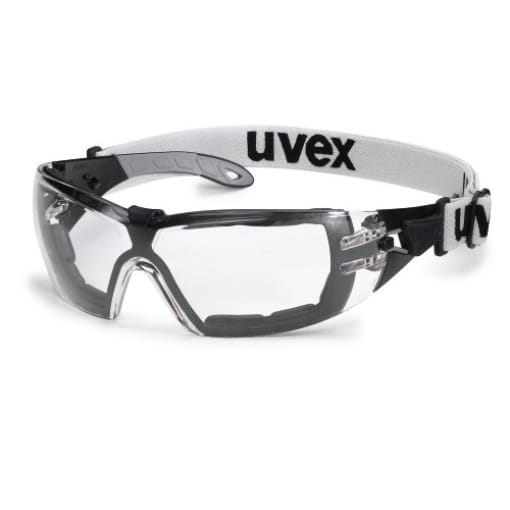 Uvex - pheos 9192680 Schutzbrille inkl. UV-Schutz Grau, Schwarz en 166, en 170 din 166, din 170