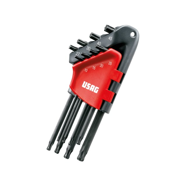 Usag - 280 LTSTX/S8 Satz mit 8 langen männlichen Torx-Kugelkopfschlüsseln