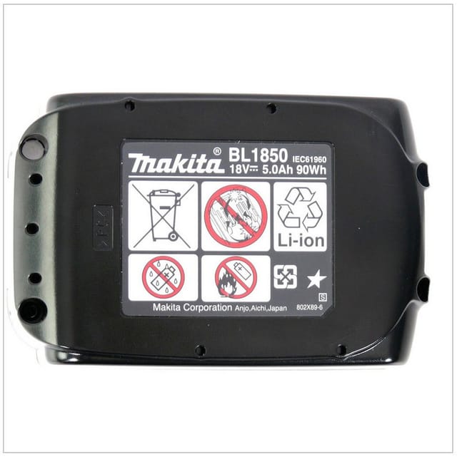 Makita - Akku Power Set 18V 2x Akku 5,0Ah BL1850B ( 197280-8 ) Doppelpack