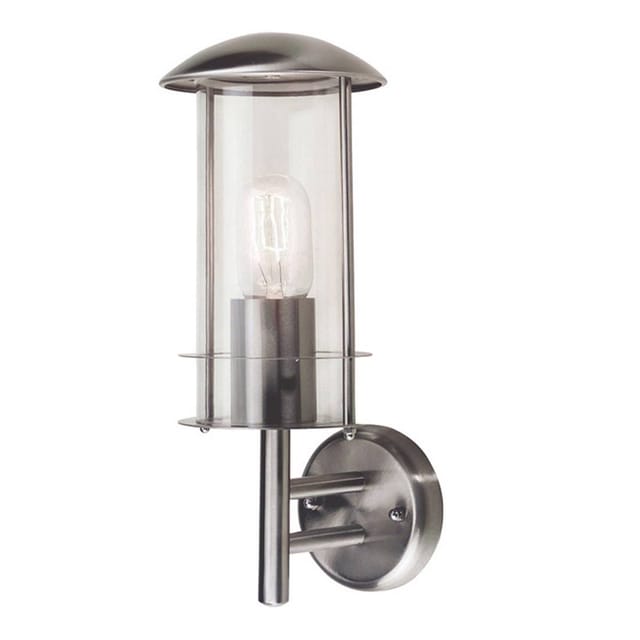 Elstead - Außenleuchte Wandlampe Edelstahl h 36,5 cm Gartenlaterne Außenwandleuchte IP44