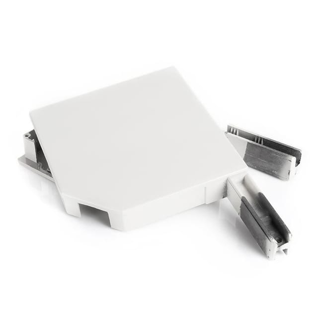 Alu Blendkappen - 45 Grad - 137 mm - Weiß ral 9016