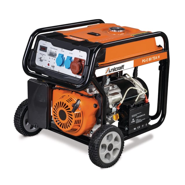 Stromerzeuger pg-e 80 tea 6,5 kW Benzin - 6706080 - Unicraft