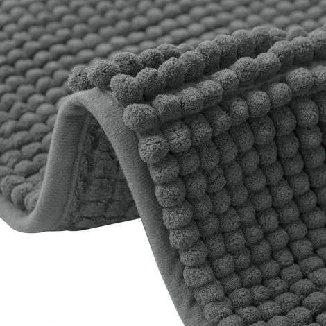 1 Badematte, Chenille, Rutschfest, Pvc, Saugfähig, Badezimmer