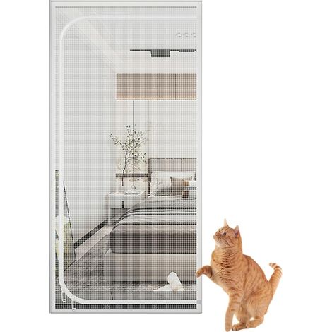 1 Katzen-fliegengittertür, U-förmiger Reißverschluss, Kratzfestes Stahlgewebe, Küche/schlafzimmer