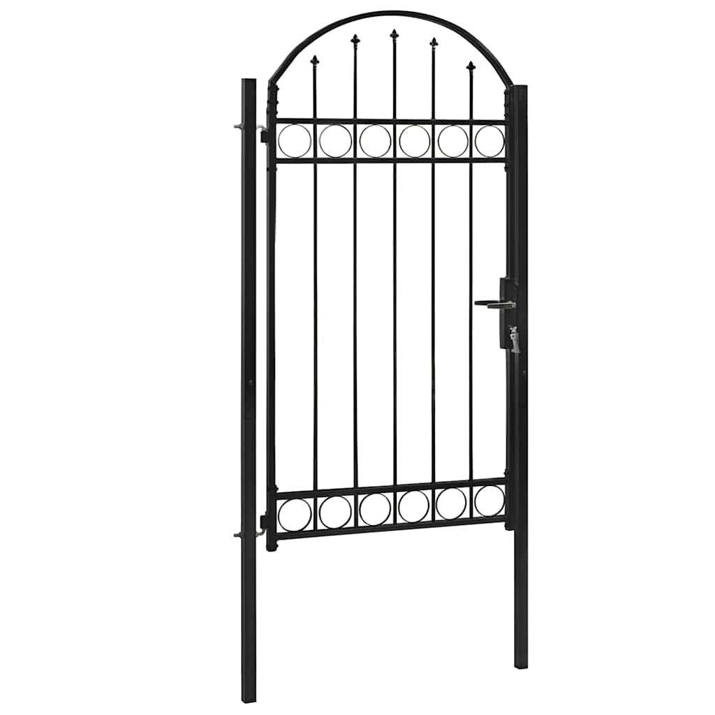 Maison Exclusive - Gartentor Assen Mit Bogenabschluss Stahl 100 X