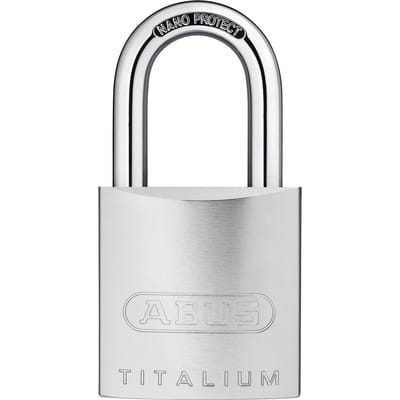 Abus - Zylindervorhangschloss 86TI/55 ohne Zylinder Schlosskörperbreite 55 mm Titalium