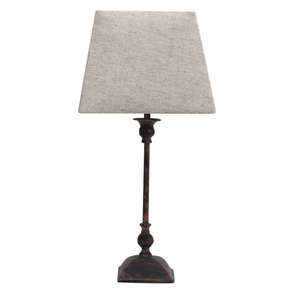 Percasol Tischlampe 1xe27 rustikal braun 52x25x25 cm