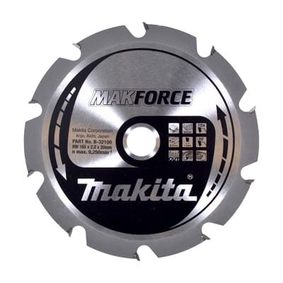 Kreissägeblatt makforce 165/20 mm, 10 Zähne, 1,4 mm, Holz - Makita