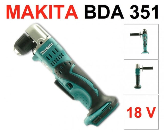 Bda 351 z Akku Winkelbohrmaschine 18V 13,5Nm Solo - ohne Akku, ohne Ladegerät - Makita
