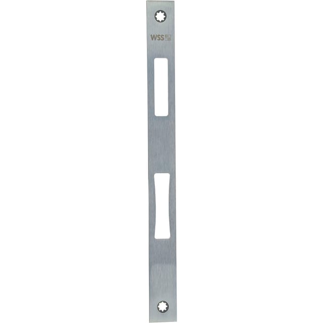 Schließblech für links und rechts verwendbar flach 270x24x3mm Edelstahl - WSS