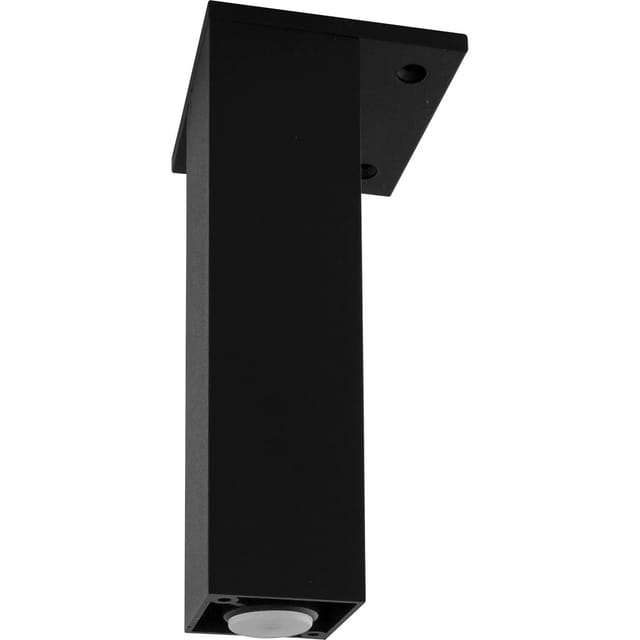 Simausrom - Dekorfuß 40x40 mm, Länge 120 mm, verstellbar, Aluminium schwarz