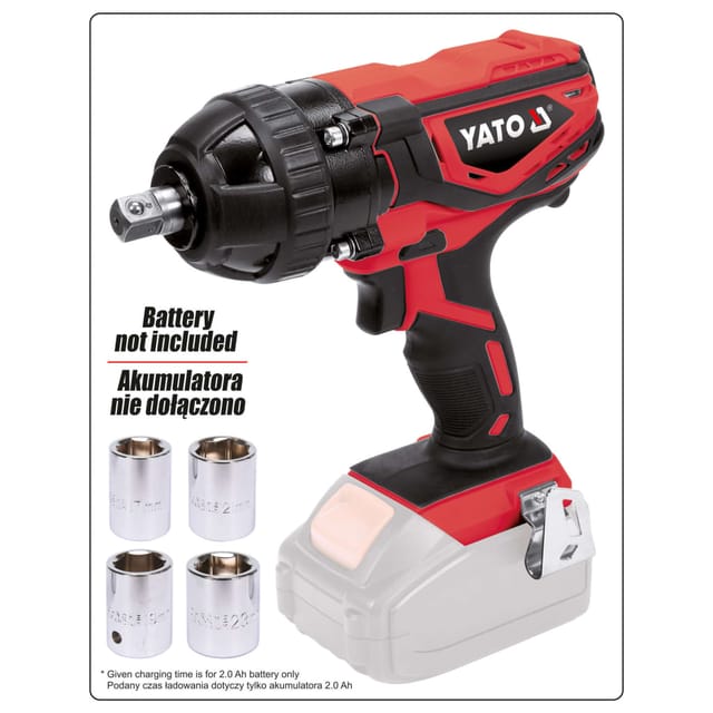 Yato - schlagschrauber 18V ​​1/2 300Nm ohne akku und ladegerät 82805