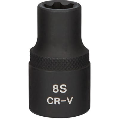 1/2" RIBE®-Kraft-Stecknuss, kurz, M8S