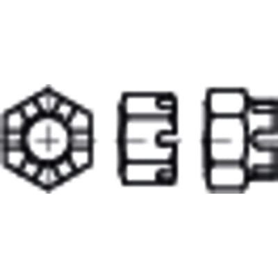 Kronenmutter DIN 935-1 M 5 6 / 6 Automatenstahl