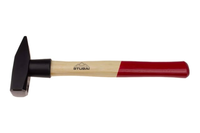 Stubai Schlosserhammer mit Eschenstiel DIN1041 Hammer Stiel geschweift 200 g