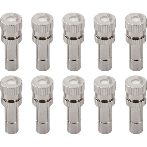 Schnellanschluss-zerstäuberkopf, Nebeldüse Für Gartenbewässerungsgeräte, 10 Stück, 0,3 Mm (0,0118 Zoll) Und 0,1 Mm (0,0039 Zoll)