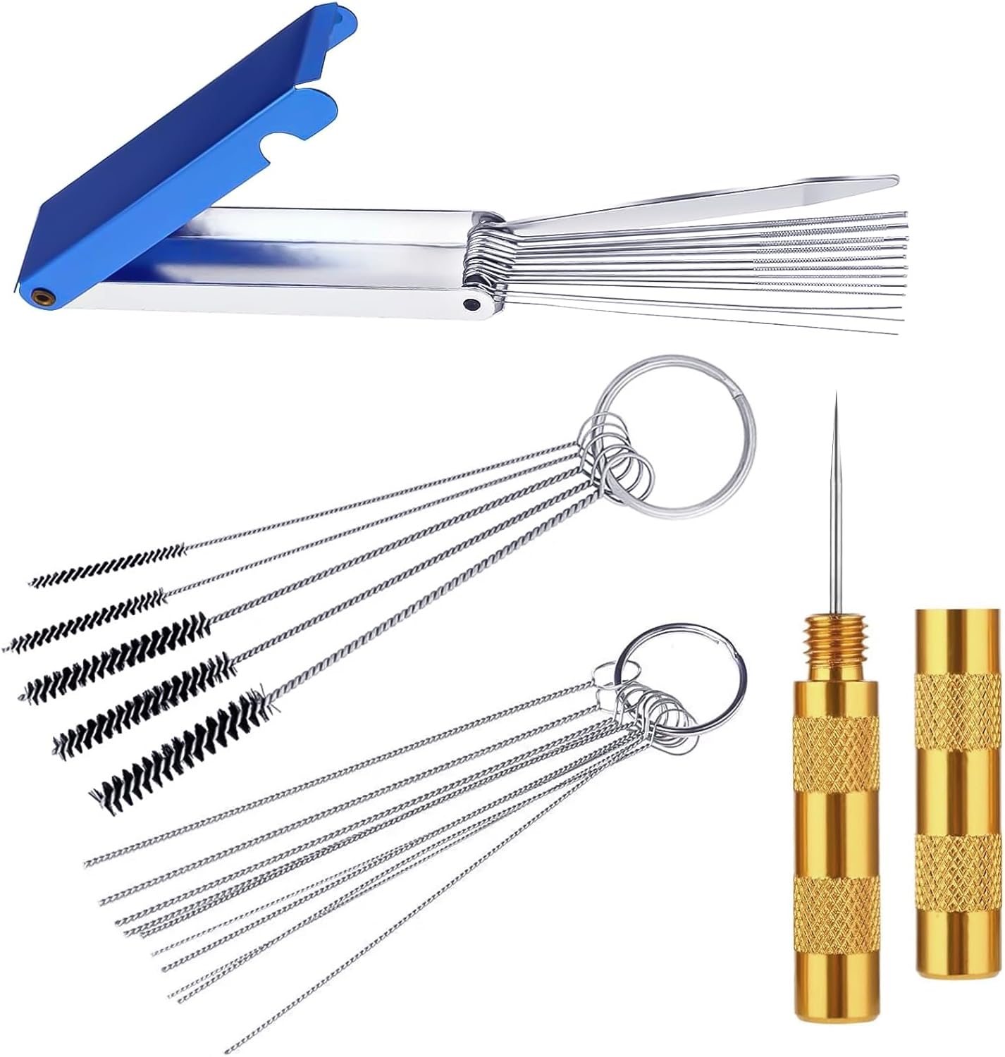 Vergaserreinigungsset, Vergaserreiniger, Motorradset, 13 Sets + 10 Nadeln -