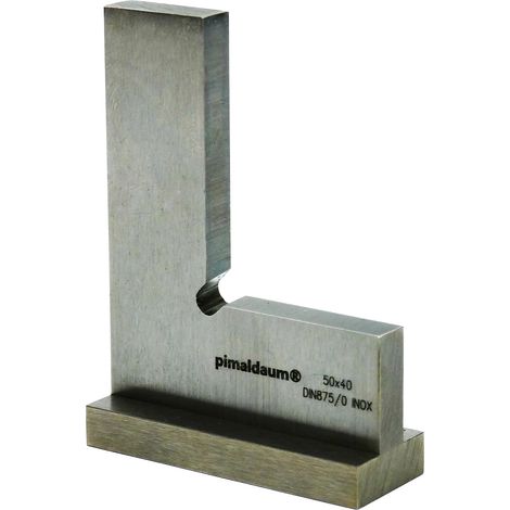 1 90°-vierkantaufnahme Mit Fersenbefestigung, Edelstahl 4cr13, Präzision Din 875/0, Fester Anschlag, Mechanisch