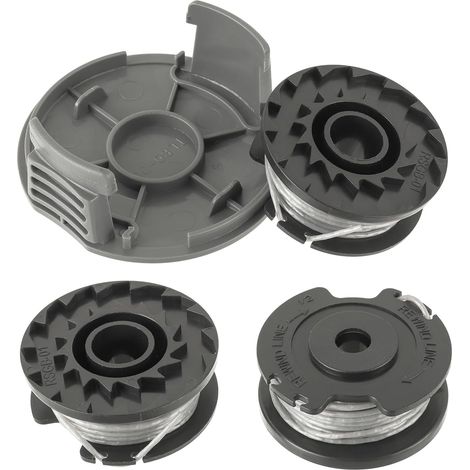 Spulen F016800569/f016800385 Für Bosch Easygrasscut Akku-rasentrimmer 23/26/18/18-230/18-260/18-26, 4 M Länge, 1,6 Mm Durchmesser, Und Spulenabdeckung F016f05320 (3 Spulen, 1 Abdeckung) - 3 Spulen +