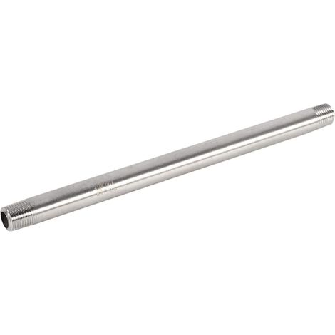 Schlauchanschluss, 1 Edelstahl-schlauchanschluss Ss304, Außengewinde X 200 Mm Bsp-gewinde 1/4", 1/2", 3/4", 1", 304 (1/4") - 1/2