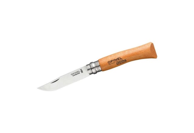 Messer Nr. 7 Karbonklinge mit Sicherheitsring - 113070 - Opinel