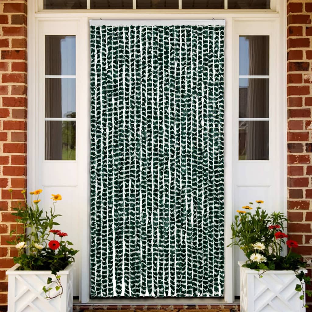 Insektenschutz-vorhang Grün Und Weiß 100x220 Cm Chenille