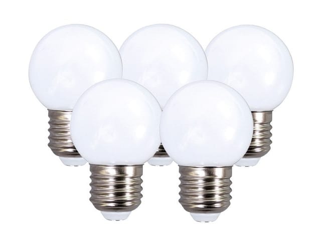 Satz mit 5 undurchsichtigen LED-Lampen E27 50 Lm 7 W TIBELEC