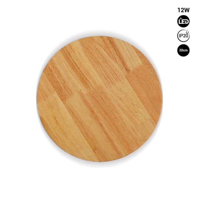 Wandleuchte aus Holz "Lune" - 12W - ø 20 cm