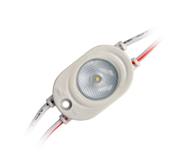 Led Line - 10x 12V dc 1-LED Modul 1W Kaltweiß 95lm smd 2835 IP65 Wasserdicht 170° Abstrahlwinkel 3621mm für led Beleuchtung, diy, Licht Kette