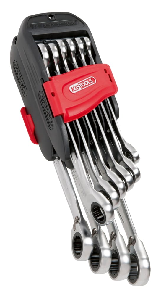 Set mit 10 GEARplus KSTOOLS Wende-Ratschen-Kombinationsschlüsseln - 503.4620